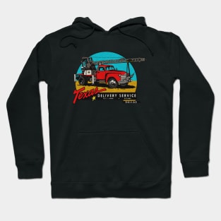 Vintage Texas Truck Crane Coolness Hoodie